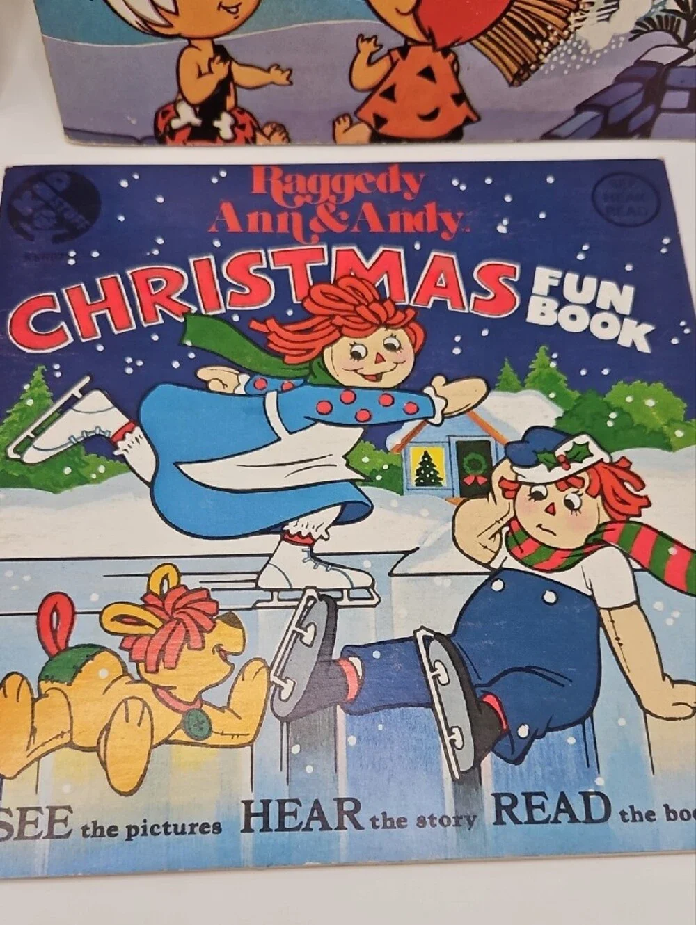 Vintage Lot 6 Vintage Book & Record Kids Variety 33 1/3 RPM & 45 RPM Collectible